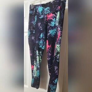 Colorful Abstract Print Leggings